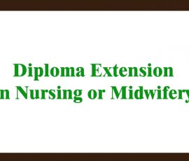 Diploma Extension in Nursing or Midwifery